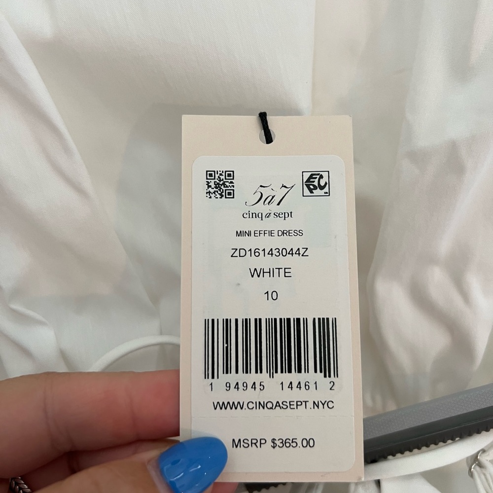 Cinq a sept white mini dress - Picture 4 of 5